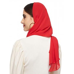 حجاب شيفون ناعم للغاية أحمر